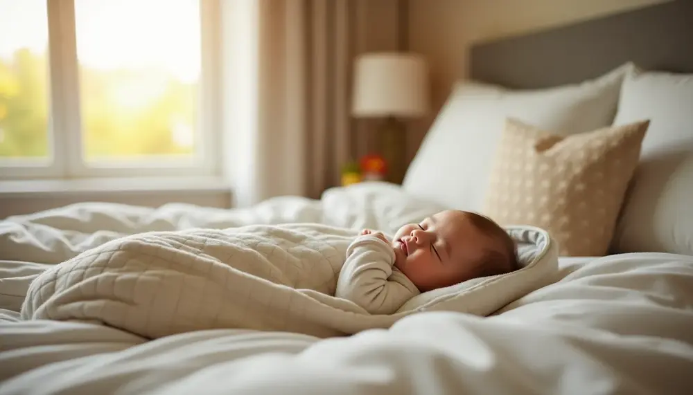 Sicher schlafen: Baby Schlafsack im Familienbett
